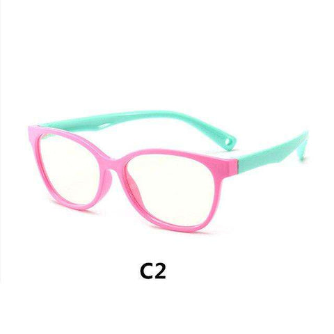 New Square Blue Light Kids Glasses Optical Frame Children Boy Girls Computer Transparent Blocking Anti Reflective Eyeglasses UV