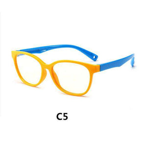 New Square Blue Light Kids Glasses Optical Frame Children Boy Girls Computer Transparent Blocking Anti Reflective Eyeglasses UV