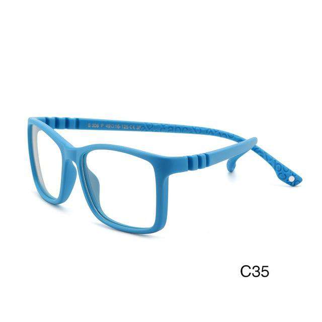 iboode Silicone Kids Glasses Frame Boys Girls Anti-blue Light Eye Protection Eyewear Blue Light Blocking Children Glasses Frames
