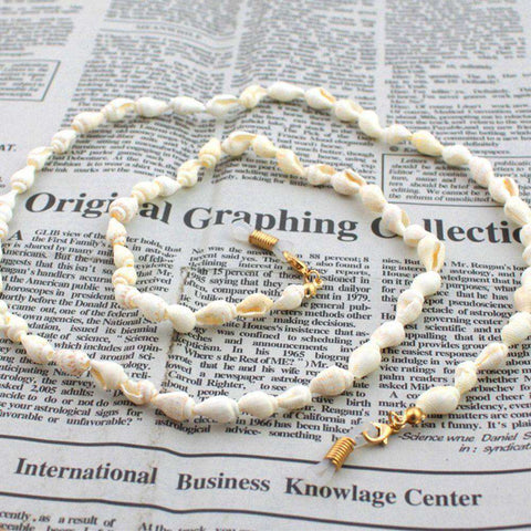 Novelty Womens Small Conch Eyeglass Eyewears Sunglasses Reading Glasses Chain Cord Holder Neck Strap Rope