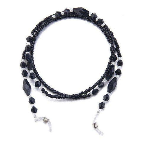 Women Sunglasses Chain Black Acrylic Beads Chains Anti-slip Cord Holder for Reading Glasses Neck Strap Glasses Chain Accessories
