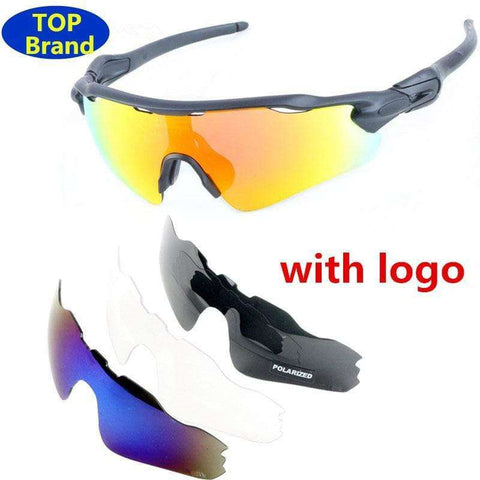USA Brand 4 Lens Radare Cycling glasses Polarized Bike Goggles red mtb Bicycle sunglasses Bike Glasses sport Eyewear Foxe tld D