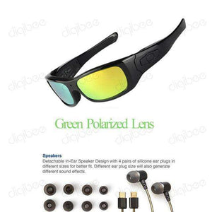 TR90 Eyewear Sports Cam OTG HD 1080P Polarized Sunglasses Mini Camera Glasses Video Recorder, Stereo Bluetooth Headset with Mic