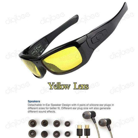 TR90 Eyewear Sports Cam OTG HD 1080P Polarized Sunglasses Mini Camera Glasses Video Recorder, Stereo Bluetooth Headset with Mic