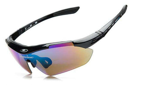 SPORTSHUB 5-Lenses Cycling Eyewear Sunglass Outdoor Cycling Glasses Bicycle Bike UV400 Sports Sun Glasses Sport Glasses C0001