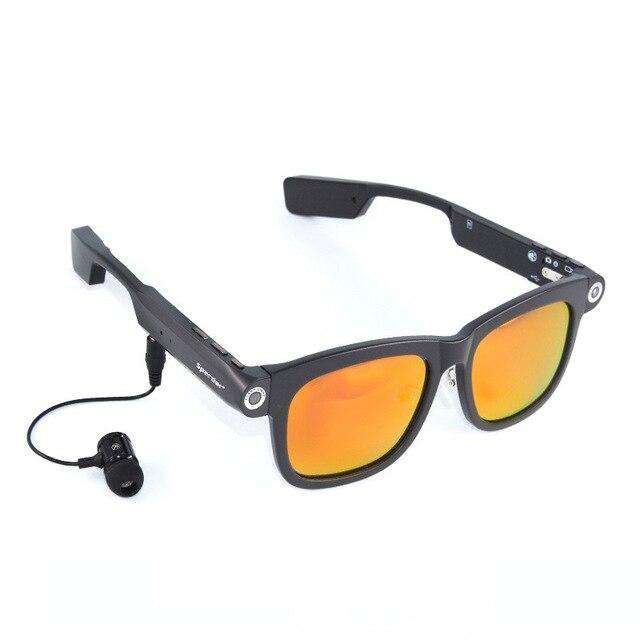 Reotgtu 2018 HD 720P Fashion Men And Women Models Camera Sunglasses Outdoor Sports DV Bluetooth Smart Glasses With Headset