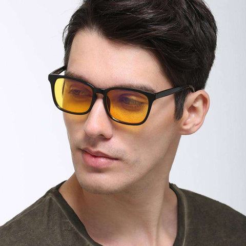Gaming Computer Glasses Men Women Anti Blue Light Radiation Blocking Ray Anti Eye Fatigue Yellow Lens UV400 Coating Eyeglasses