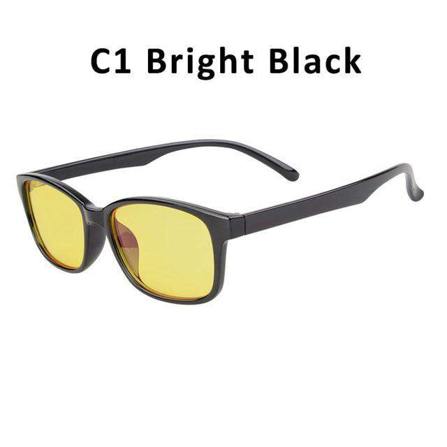 Gaming Computer Glasses Men Women Anti Blue Light Radiation Blocking Ray Anti Eye Fatigue Yellow Lens UV400 Coating Eyeglasses