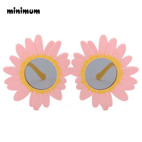 MINIMUM 2018 fashion Sun Flower Round Cute kids sunglasses UV400 girl Lovely baby glasses Children Safe and Comfortable Eyewear