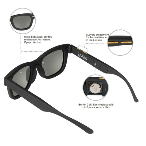 Sunglasses with Variable Electronic Tint Control Sunglasses Men Polarized Sunglasses for Women Travelling Driving Shopping Party