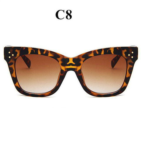 Oulylan Classic Cat Eye Sunglasses Women Vintage Oversized Gradient Sun Glasses Shades Female Luxury Designer UV400 Sunglass