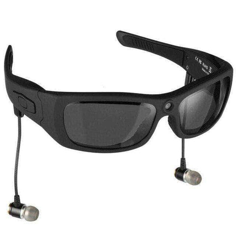 2018 Smart Glasses Sunglasses Camera 1080P Support TF Card Music Video Recorder DVR DV MP3 Camcorder Music glasses with earphone