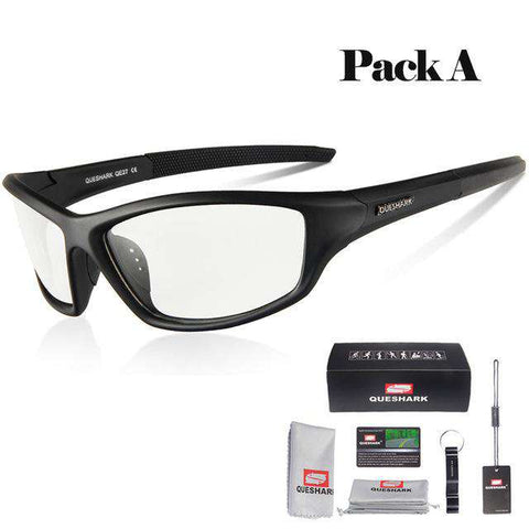 Queshark Photochromic Cycling Eyewear Bicycle Bike Glasses Outdoor Sport MTB Bicycle Bike Sunglasses Goggles Bike Racing Glasses