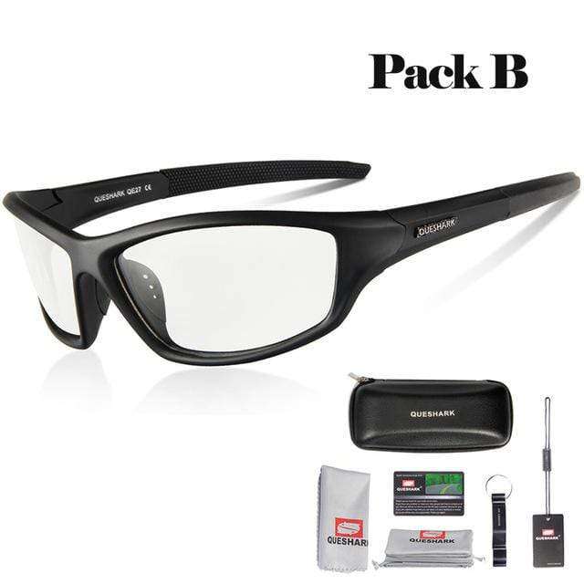 Queshark Photochromic Cycling Eyewear Bicycle Bike Glasses Outdoor Sport MTB Bicycle Bike Sunglasses Goggles Bike Racing Glasses