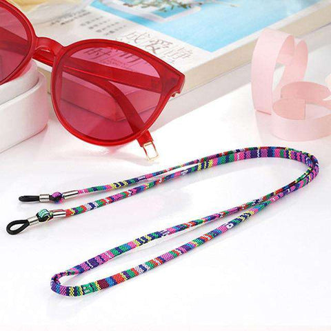 Fashion Retro eyeglass Sunglasses Cotton Neck String Cord Retainer Strap Eyewear Lanyard Holder with Good Silicone loop