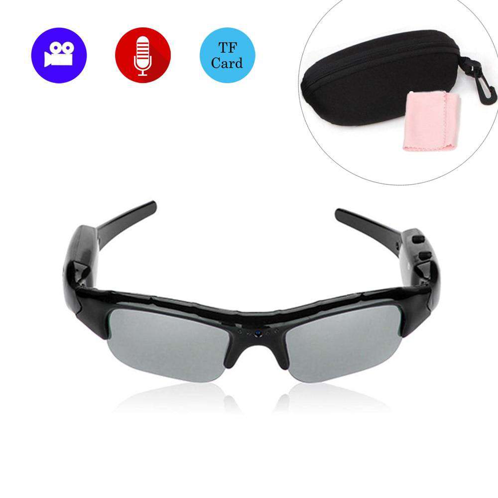 Glasses Camera Outdoor Sports Mini Polarizer Sunglasses Camcorder Secert Security Smart Cam DV Voice Audio Recorder Microphone