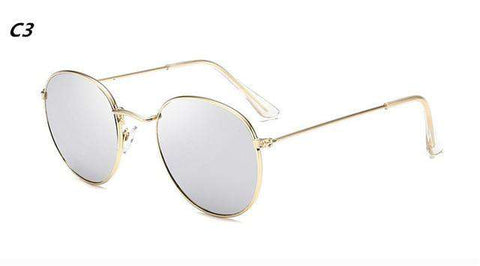 DJXFZLO Luxury Sunglasses Women/Men Brand Designer Glasses Lady Oval Sun Glasses Small Metal Frame  Oculos De Sol Gafas