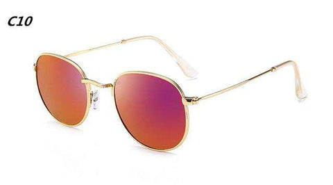 DJXFZLO Luxury Sunglasses Women/Men Brand Designer Glasses Lady Oval Sun Glasses Small Metal Frame  Oculos De Sol Gafas