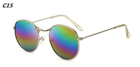 DJXFZLO Luxury Sunglasses Women/Men Brand Designer Glasses Lady Oval Sun Glasses Small Metal Frame  Oculos De Sol Gafas