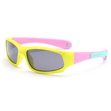 No easily broken Kids TR90 Polarized Sunglasses Children Safety Brand Glasses Flexible Rubber Oculos Infantil