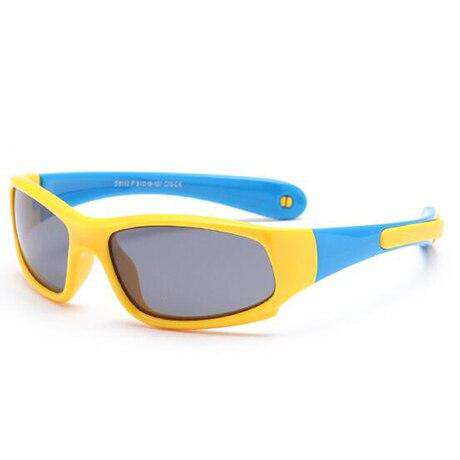 No easily broken Kids TR90 Polarized Sunglasses Children Safety Brand Glasses Flexible Rubber Oculos Infantil
