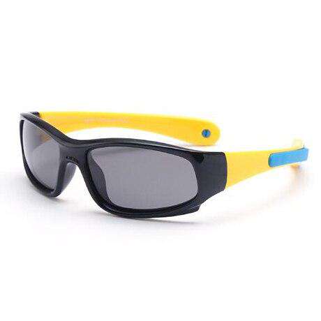 No easily broken Kids TR90 Polarized Sunglasses Children Safety Brand Glasses Flexible Rubber Oculos Infantil