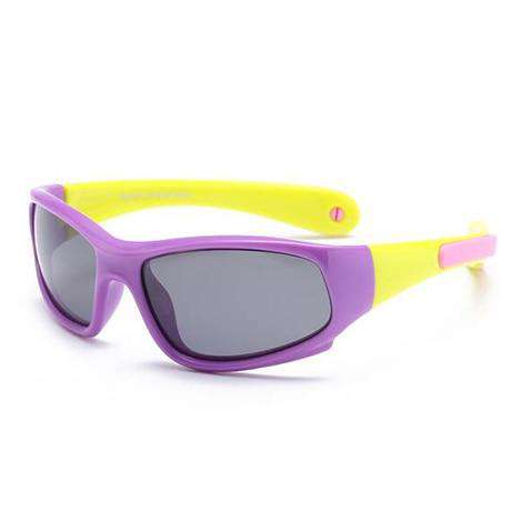 No easily broken Kids TR90 Polarized Sunglasses Children Safety Brand Glasses Flexible Rubber Oculos Infantil