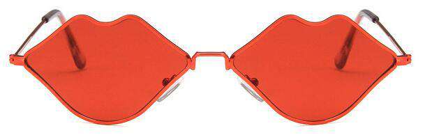 Sexy Red Lips Sunglasses 90S Hippie Vintage sun galsses for Women Festival Rave Party Sun Glasses Ladies Eyeglasses