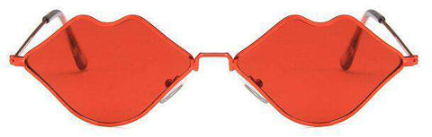 Sexy Red Lips Sunglasses 90S Hippie Vintage sun galsses for Women Festival Rave Party Sun Glasses Ladies Eyeglasses