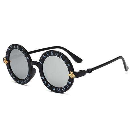 Steampunk  Bee Kids Sunglasses Boys Girls Luxury Vintage Children Sunglasses Round Sun Glasses Oculos Feminino Accessories