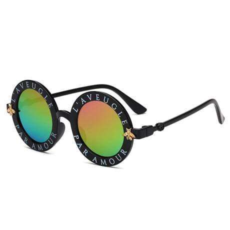 Steampunk  Bee Kids Sunglasses Boys Girls Luxury Vintage Children Sunglasses Round Sun Glasses Oculos Feminino Accessories