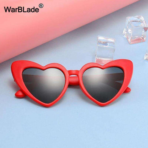 WarBLade New Children Sunglasses Kids Polarized Sun Glasses LOVE Heart Boys Girls Glasses Baby Flexible Safety Frame Eyewear