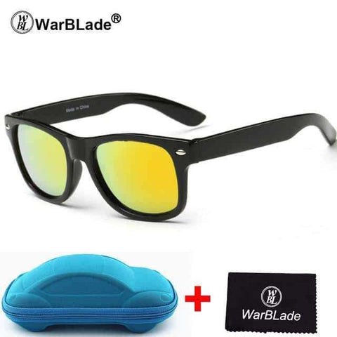 WarBLade Cool Sunglasses for Kids Sun Glasses for Children Boys Girls Sunglass UV 400 Protection with Case Children Gift