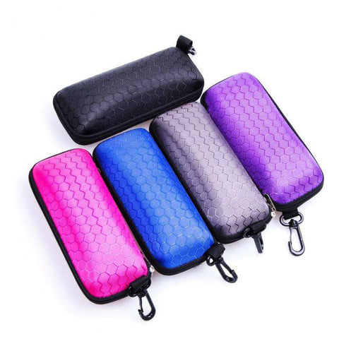 Fashion Newly Protable Rectangle Zipper Sunglasses Hard Eye Glasses Case Protector Box Eyewear Cases Bags