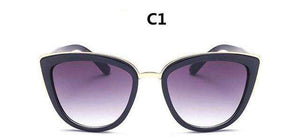 ZXWLYXGX Cat eye Sunglasses Women Brand Designer Vintage Gradient Glasses Sexy Retro Cateye Sun glasses  Eyewear UV400