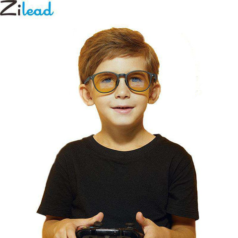 Zilead Baby TR90 Anti Blue Light Computer Plain Glasses Boys&Girls Blocking Filter Gaming Glasses Kids Eyewear Protection Frame