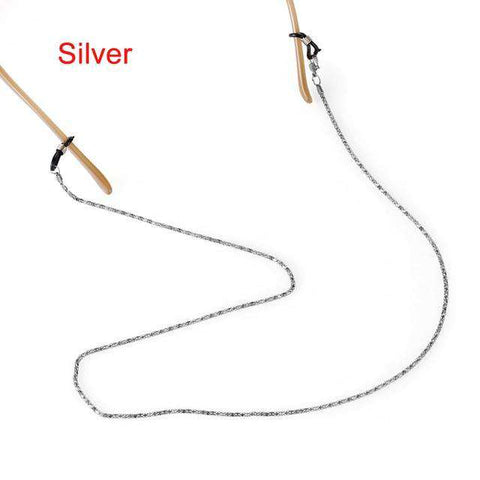 61cm Unisex Non-slip Sunglasses Lanyard Strap Necklace Metal Eyeglass Glasses Chain Cord For Reading Glasses Adjustable Strap