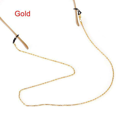 61cm Unisex Non-slip Sunglasses Lanyard Strap Necklace Metal Eyeglass Glasses Chain Cord For Reading Glasses Adjustable Strap