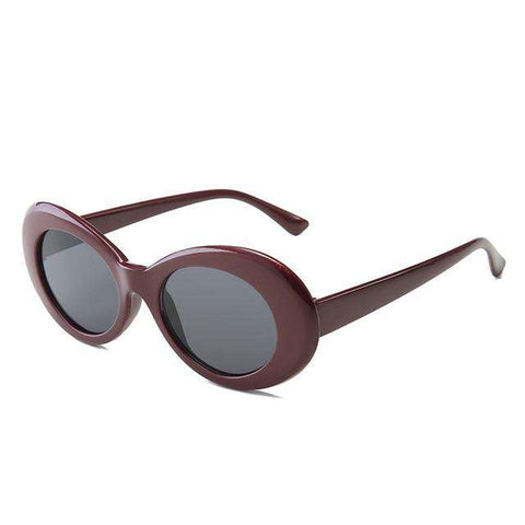 NIRVANA Kurt Cobain Sunglasses Vintage Clout Goggles Brand Designer Oval Glasses Men Women Lunette De Soleil Okulary Wholesale