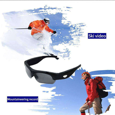 2018 HD 1080P 16GB/32GB Camera Smart Glasses Black/Orange Polarized Lens Sunglasses Camera Action Sport Video Camera Glasses