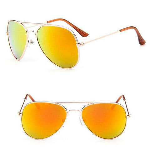 RBRARE Classic Sunglasses Girls Boys Colorful Mirror Children Glasses Metal Frame Kids Sun Glasses Oculos Infantil