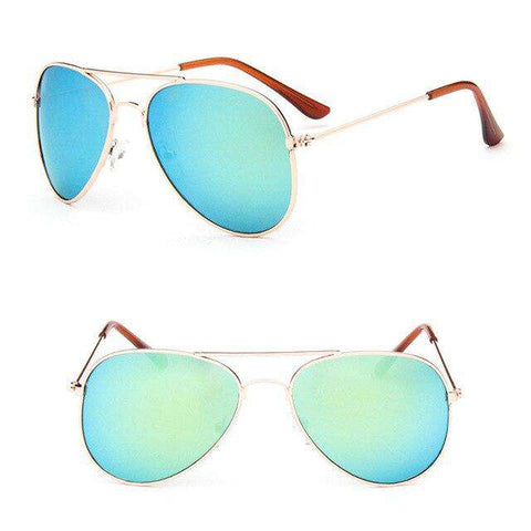 RBRARE Classic Sunglasses Girls Boys Colorful Mirror Children Glasses Metal Frame Kids Sun Glasses Oculos Infantil