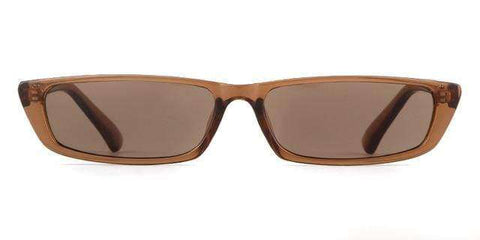 WHO CUTIE 90S Sunglasses Women Vintage Fashion Small Rectangular Frame Black Red Cat Eye Sun Glasses Retro Skinny Shades OM497B