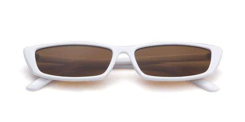 WHO CUTIE 90S Sunglasses Women Vintage Fashion Small Rectangular Frame Black Red Cat Eye Sun Glasses Retro Skinny Shades OM497B