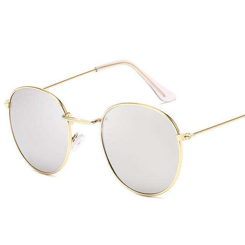 LeonLion Classic Round Alloy Sunglasses Women Brand Designer Sunglasses Small Frame Sun Glasses Vintage Metal Oculos Feminino
