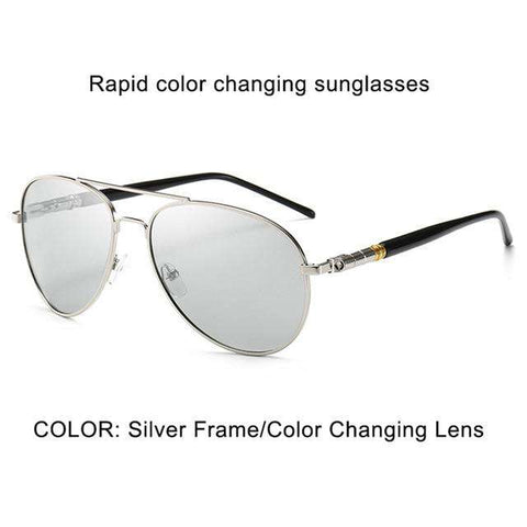 Psacss Classic Pilot Photochromic Sunglasses Men Driving Clear Polarized Lens Sun Glasses Male Vintage Brand Sunglass Oculos UV