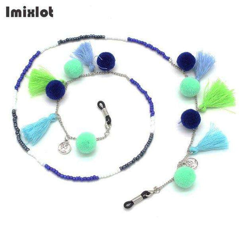 Imixlot 1 PC Mix Style Womens Colorful Tassel Eyeglass Eyewears Sunglasses Reading Glasses Chain Cord Holder Neck Strap Rope