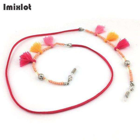 Imixlot 1 PC Mix Style Womens Colorful Tassel Eyeglass Eyewears Sunglasses Reading Glasses Chain Cord Holder Neck Strap Rope