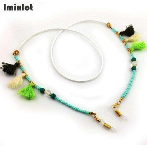 Imixlot 1 PC Mix Style Womens Colorful Tassel Eyeglass Eyewears Sunglasses Reading Glasses Chain Cord Holder Neck Strap Rope