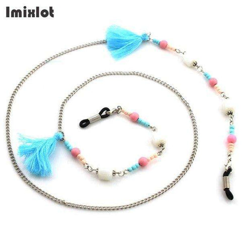 Imixlot 1 PC Mix Style Womens Colorful Tassel Eyeglass Eyewears Sunglasses Reading Glasses Chain Cord Holder Neck Strap Rope